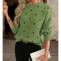 Ladies' Polka Dot Knit Jumper | Chic, Comfy, Year-Round Essential