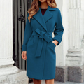 Luxe Women's Winter Trench Coat | Chic, Insulated, and Timeless Elegance