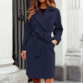 Luxe Women's Winter Trench Coat | Chic, Insulated, and Timeless Elegance