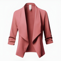 Chic Tailored Women's Blazer with Asymmetrical Front | Comfortable Fit, Versatile Style