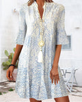 Women's Elegant Embroidered Summer Dress | Midi