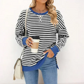 Women's Trendy Striped Knit Jumper | Chic, Snug, All-Occasion