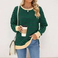Women's Trendy Striped Knit Jumper | Chic, Snug, All-Occasion