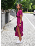 Women's Boho Wrap Summer Dress | Midi