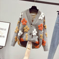 Women's Elegant Floral Knit Cardigan | Stylish, Comfortable, Adaptable