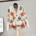 Women's Elegant Floral Knit Cardigan | Stylish, Comfortable, Adaptable