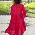 Women's Vibrant Boho Summer Dress | Midi