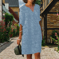 Women's Elegant Embroidered Summer Dress | Mini