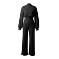 Women's Long Sleeve Jumpsuit | Wide Leg
