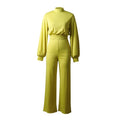 Women's Long Sleeve Jumpsuit | Wide Leg