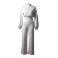 Women's Long Sleeve Jumpsuit | Wide Leg