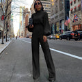 Women's Long Sleeve Jumpsuit | Wide Leg