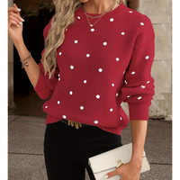 Ladies' Polka Dot Knit Jumper | Chic, Comfy, Year-Round Essential