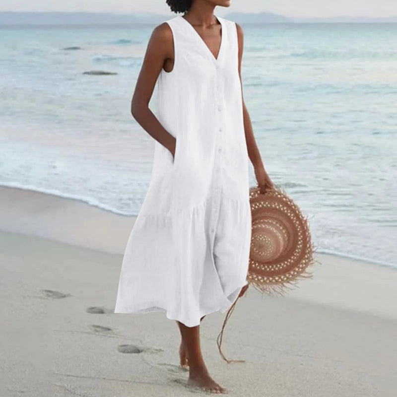 Women's Elegant Beach Summer Dress | Midi